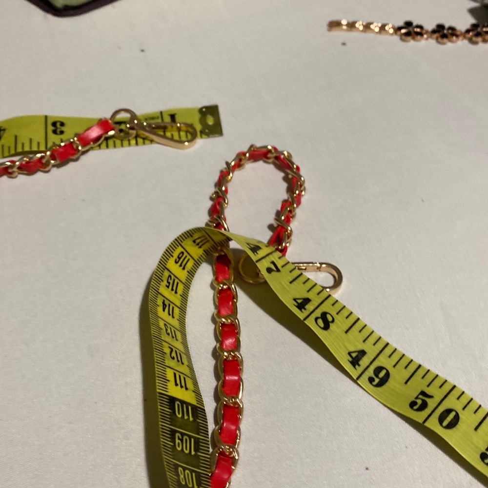 New detachable red chain strap for cross body bag